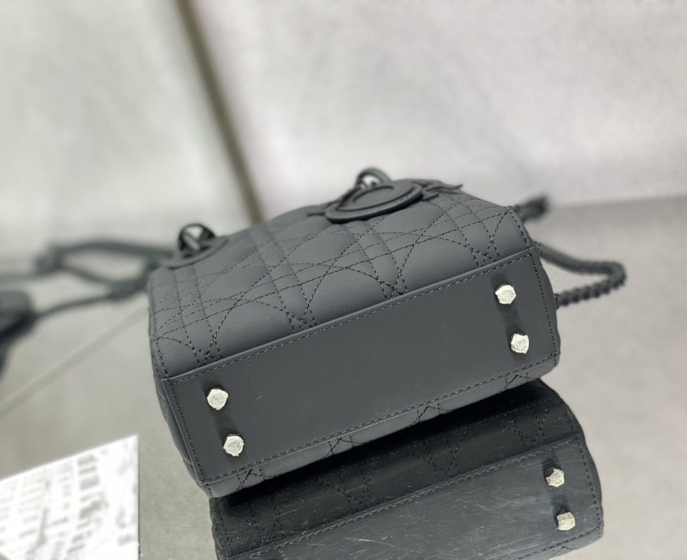 1:1 Replica Mini Lady Dior Bag Black/Jade Green/White/Beige For Women 6.5in/17cm