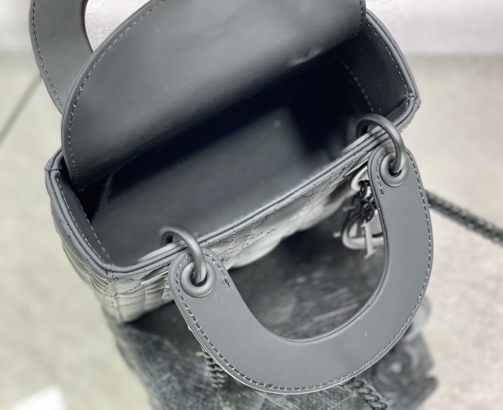 1:1 Replica Mini Lady Dior Bag Black/Jade Green/White/Beige For Women 6.5in/17cm