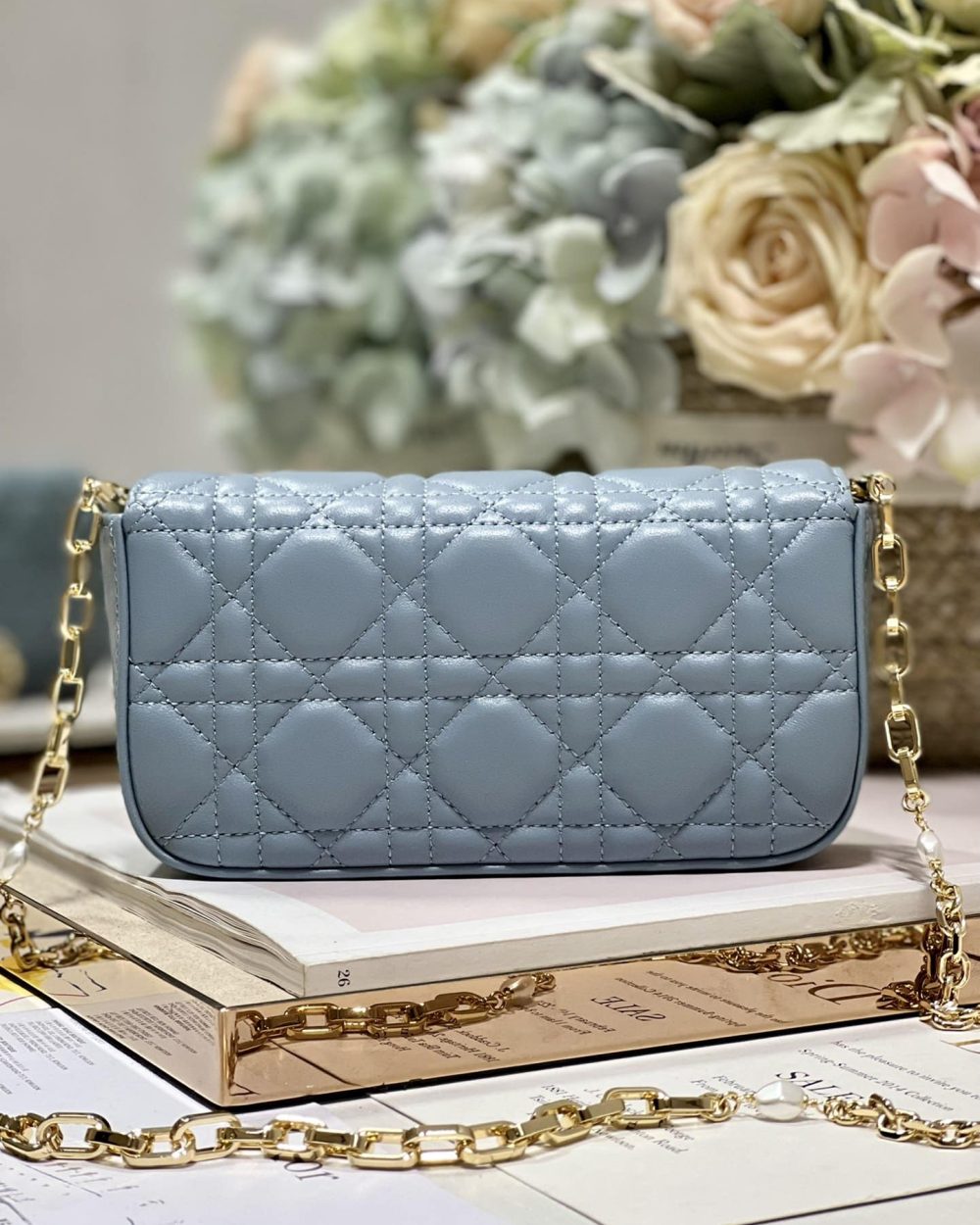 1:1 Replica Mini Miss Dior Bag White/ Black/ Blue/ Light Purple For Women 7 in/18.cm