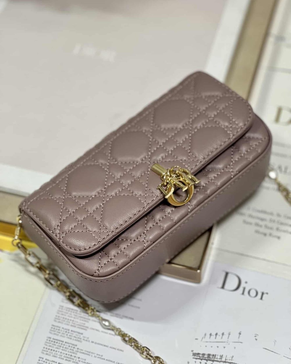 1:1 Replica Mini Miss Dior Bag White/ Black/ Blue/ Light Purple For Women 7 in/18.cm