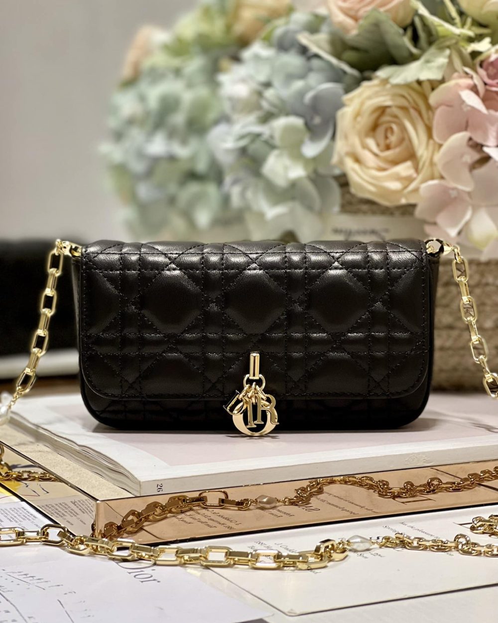 1:1 Replica Mini Miss Dior Bag White/ Black/ Blue/ Light Purple For Women 7 in/18.cm