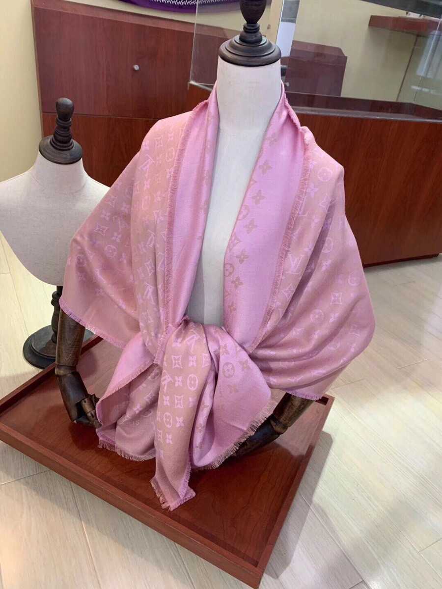 Monogram Classic Shawl Pink For Women M78904 - Image 6