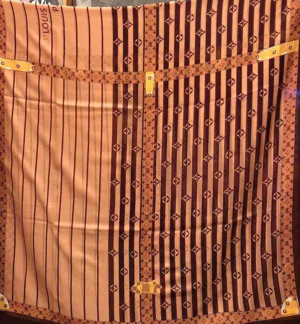 Plaid Denim Shawl Brown For Women