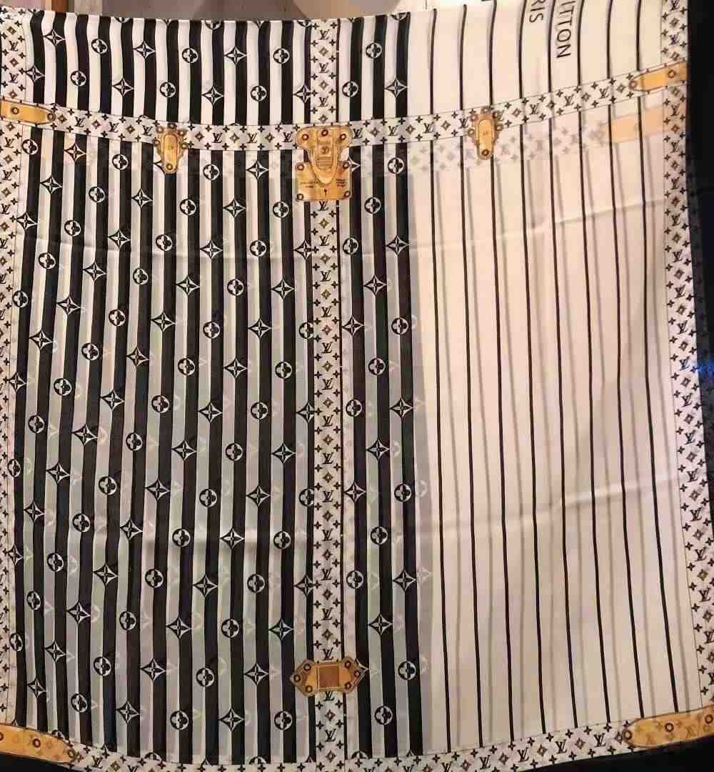 Plaid Denim Shawl White And Black For Women