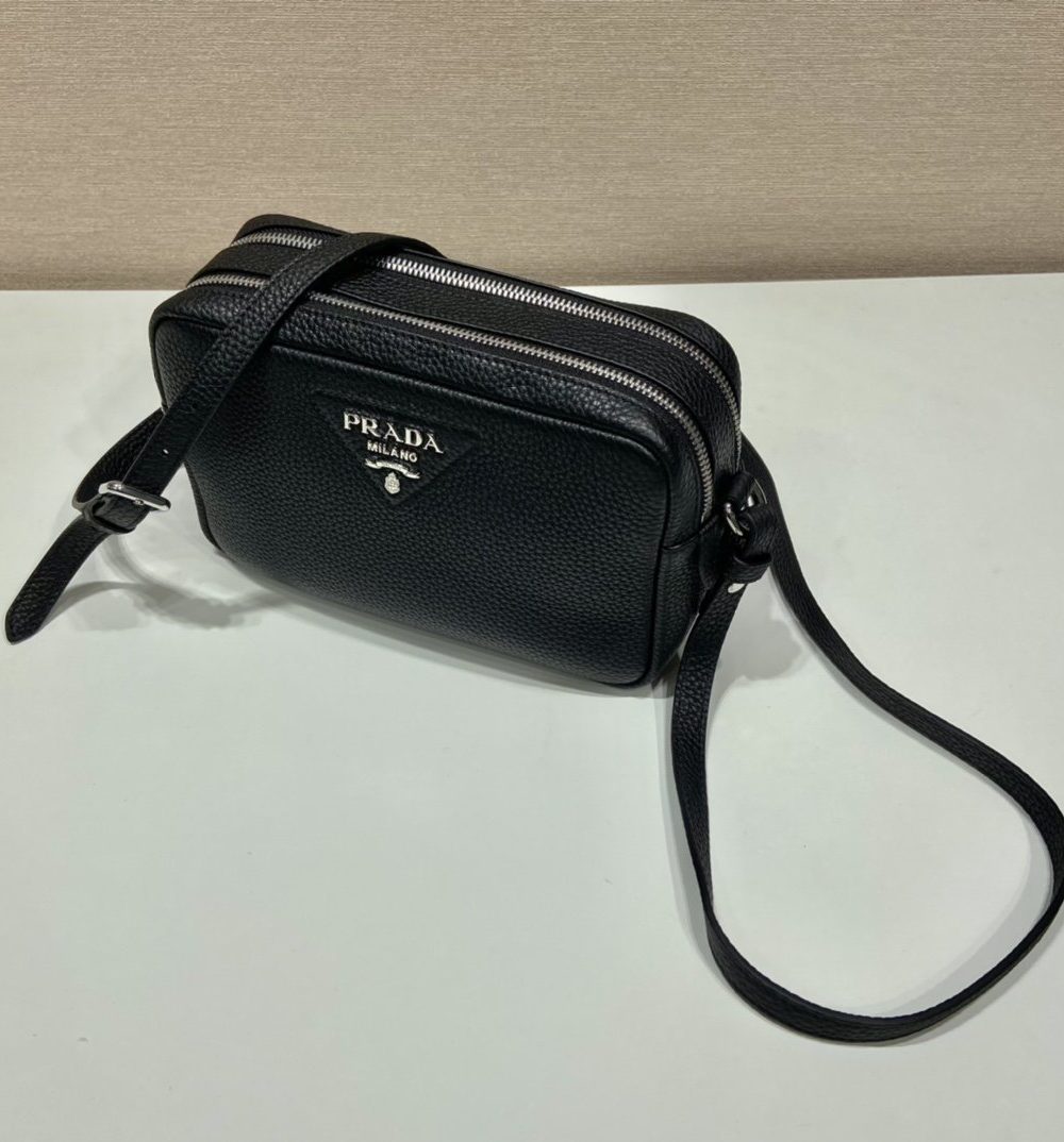 Prada Bag With Shoulder Strap Black For Women, Women's Bags 8.6in/22cm 1BH082_2DKV_F0002_V_3OM