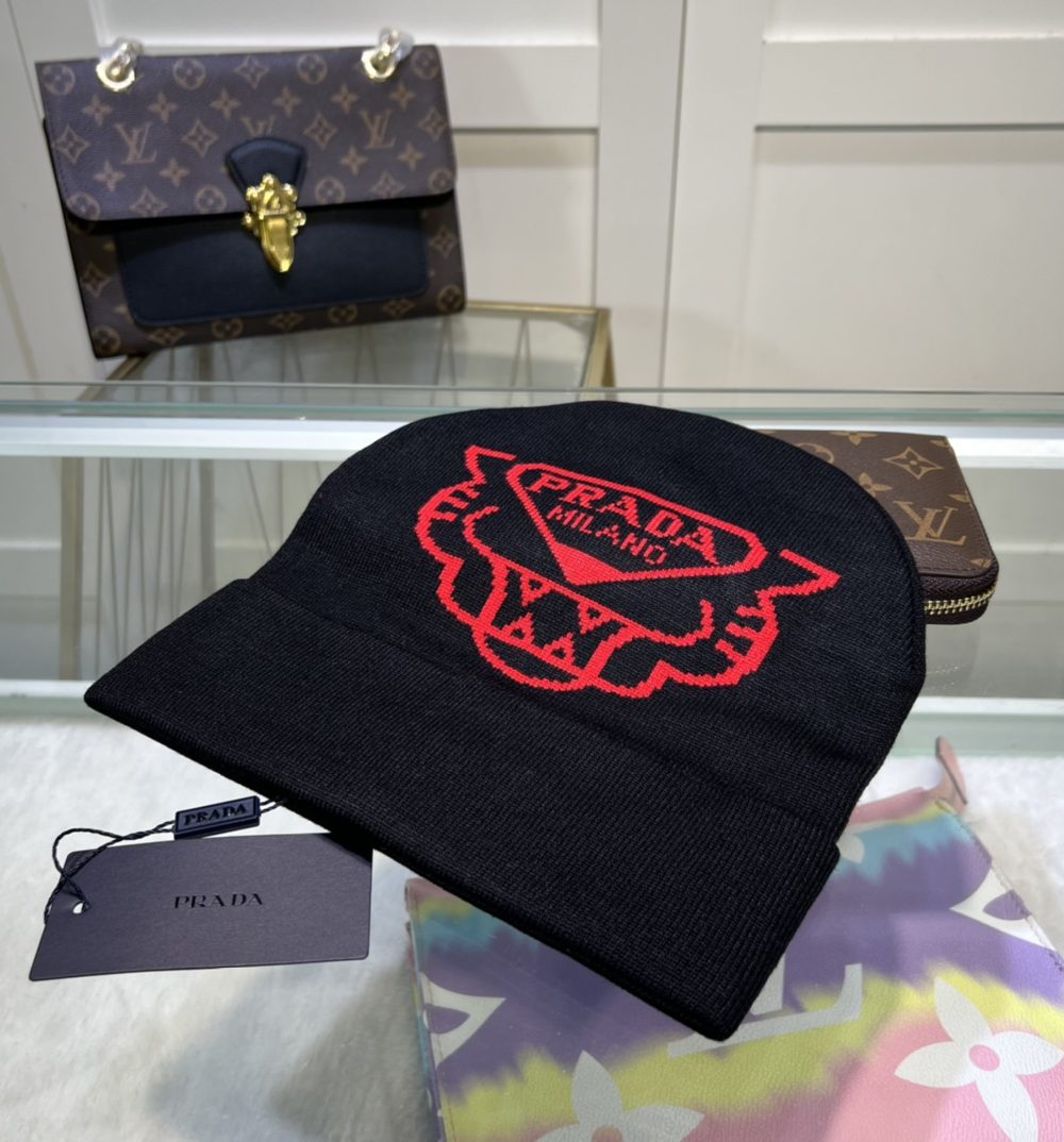 Prada Beanie In Black