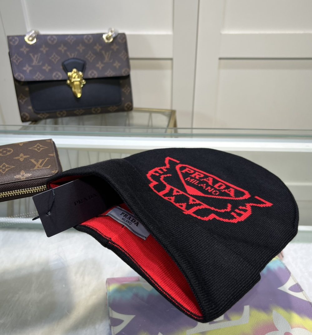 Prada Beanie In Black
