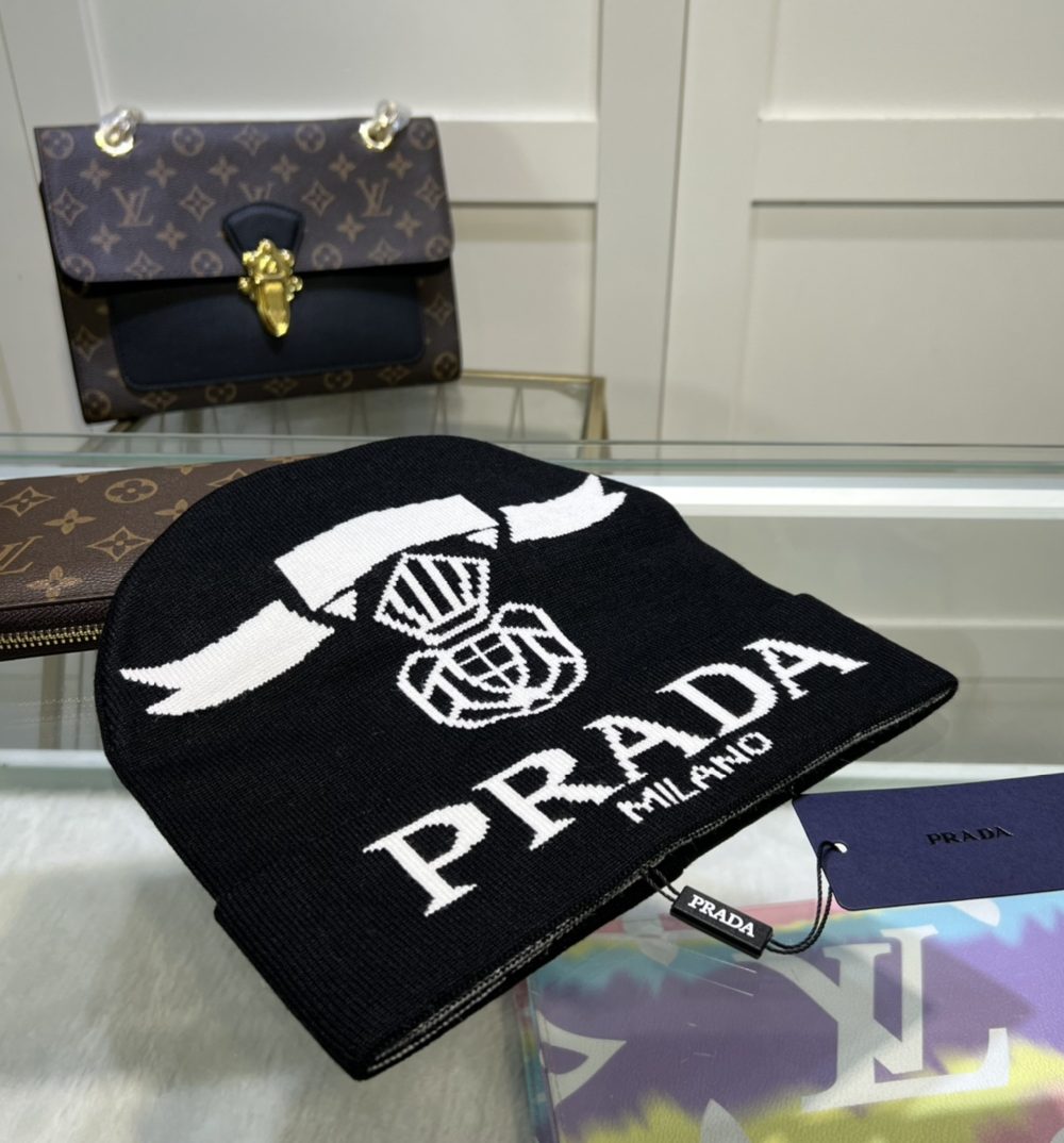 Prada Beanie In Black