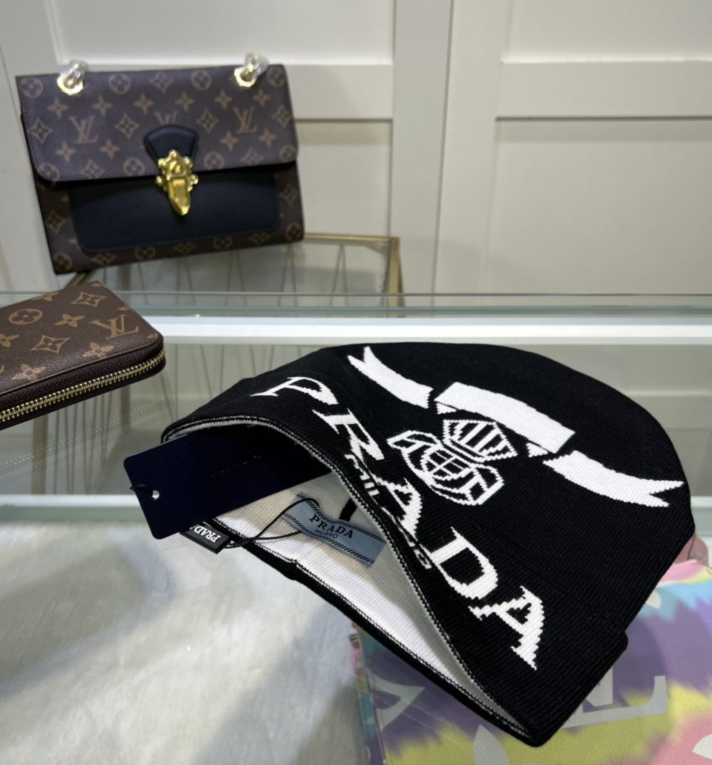 Prada Beanie In Black