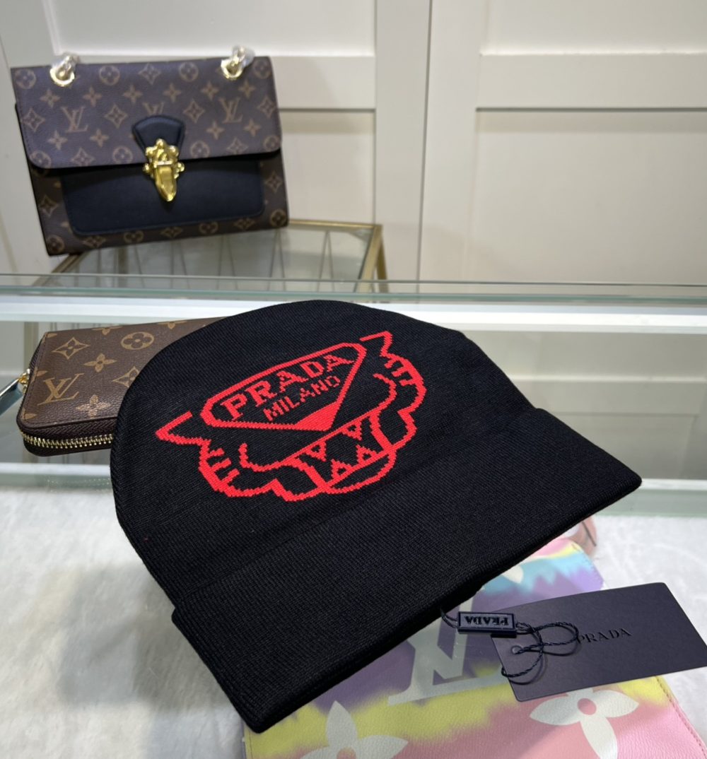 Prada Beanie In Black