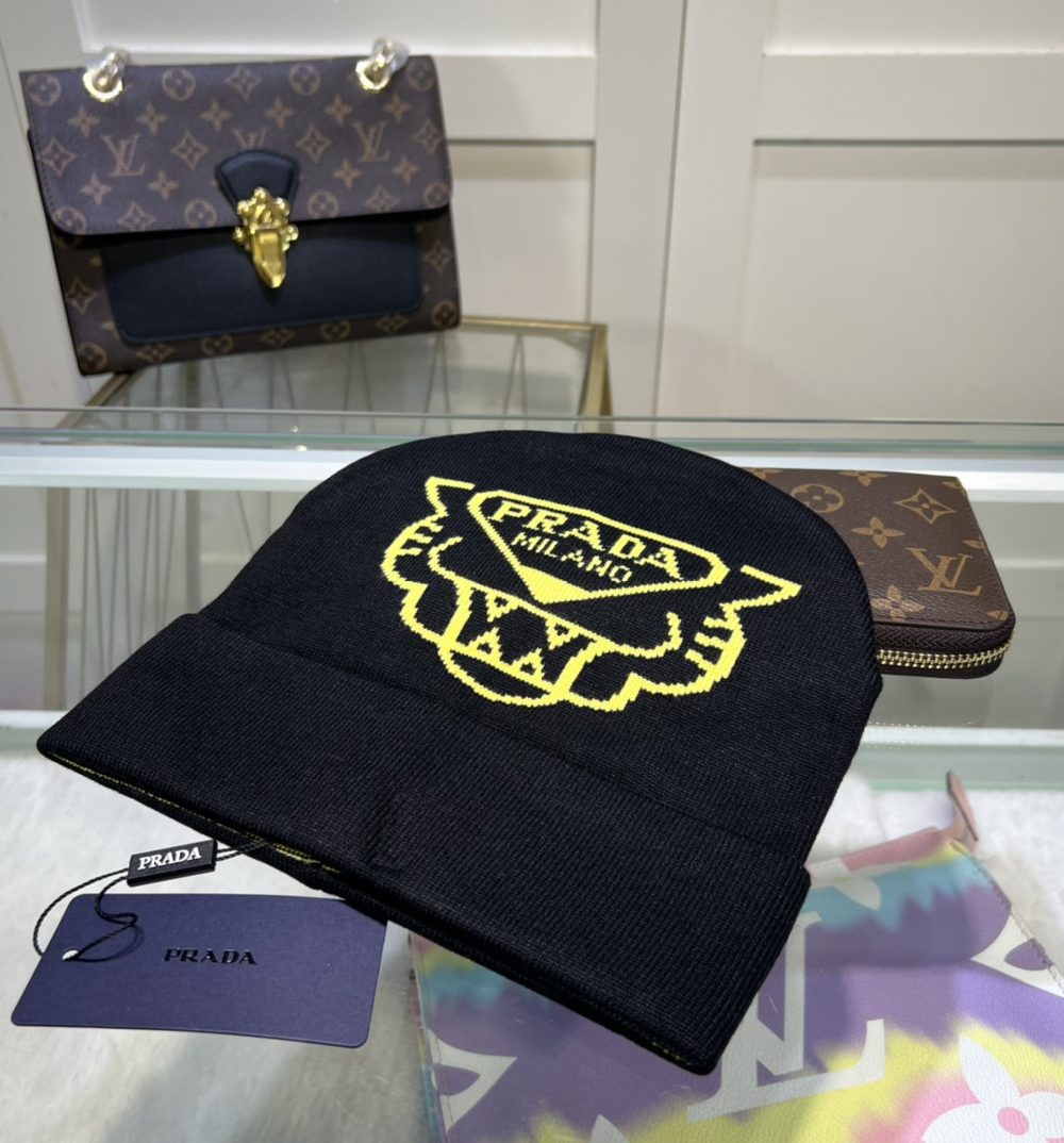 Prada Beanie In Black