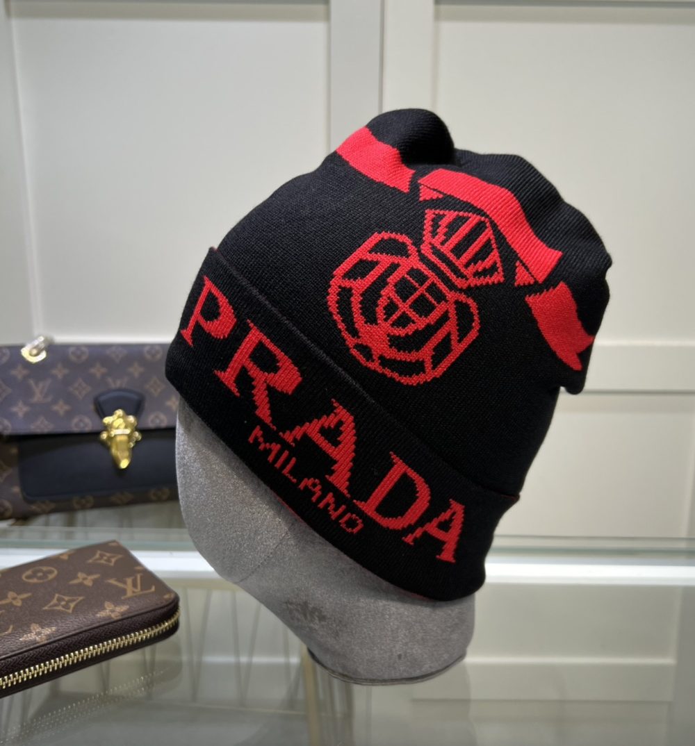 Prada Beanie In Black