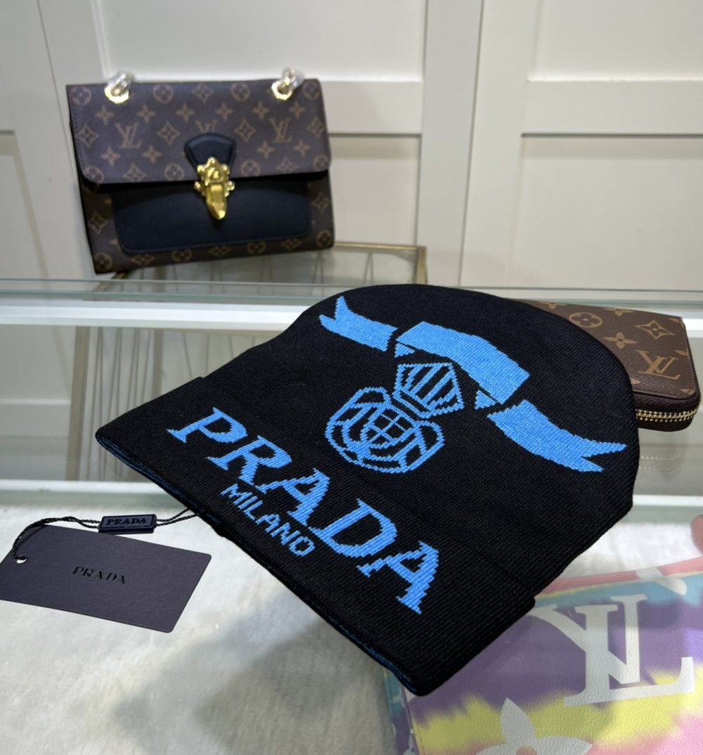 Prada Beanie In Black