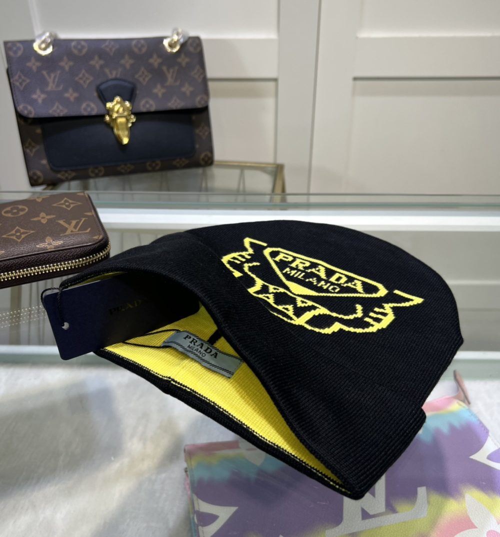 Prada Beanie In Black