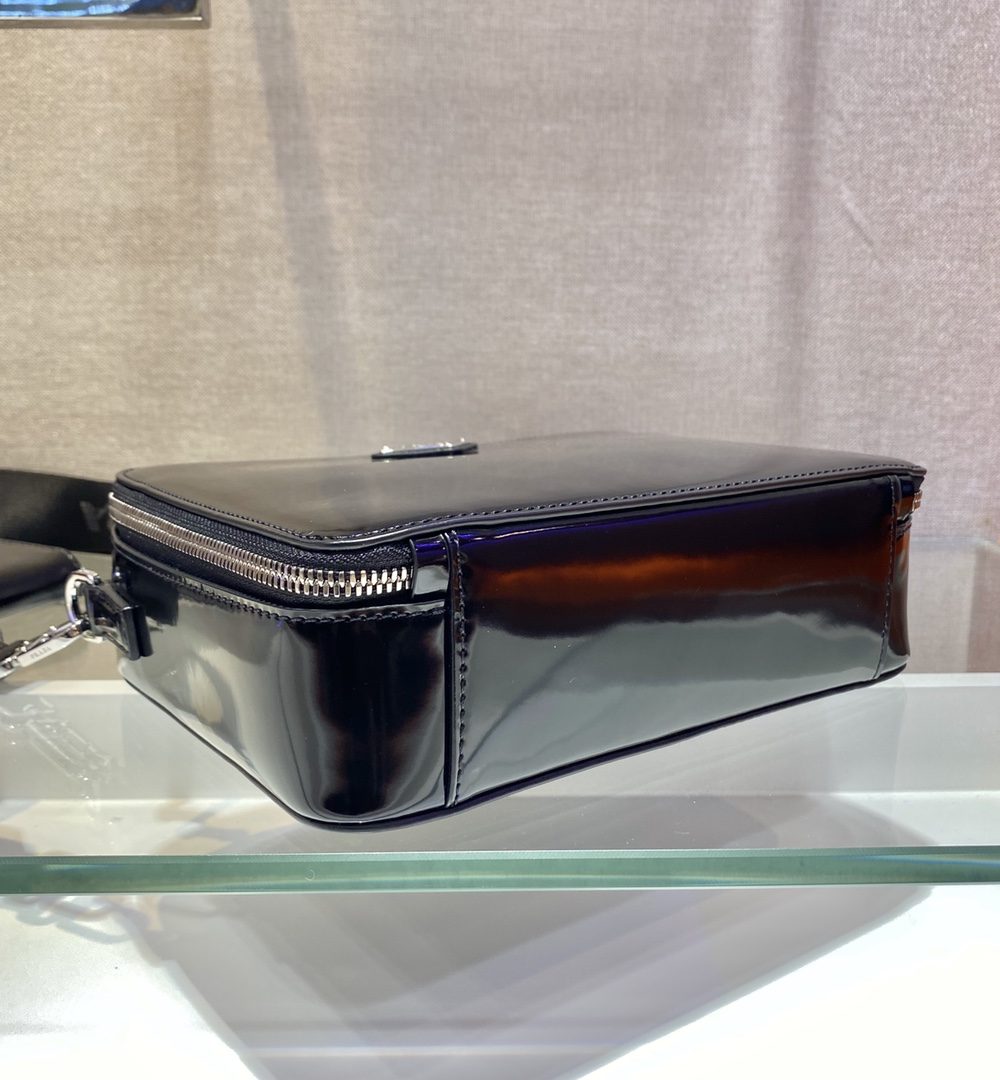 Prada Brique Saffiano Bag Black For Women, Women's Bags 8.6in/22cm 2VH069_9Z2_F0002_V_YMI