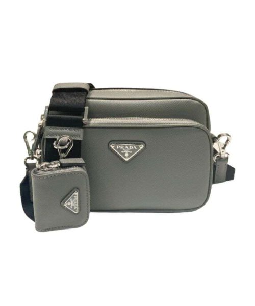 Prada Brique Saffiano Bag Grey For Women 7.9in/20m