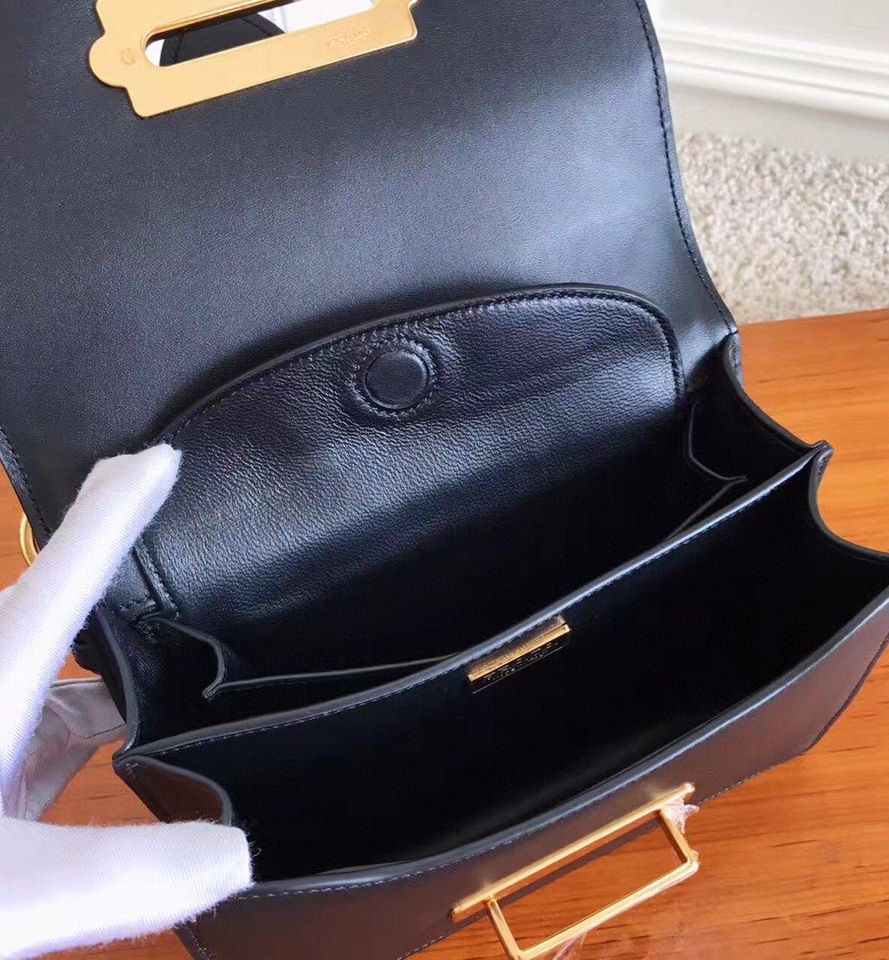 Prada Cahier Bag Black For Women, Women's Bags 7.9in/20cm