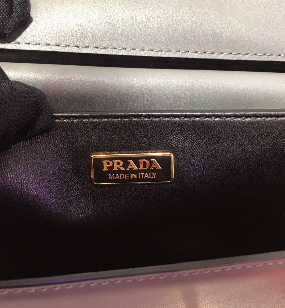 Prada Cahier Bag Grey For Women, Women's Bags 7.9in/20cm