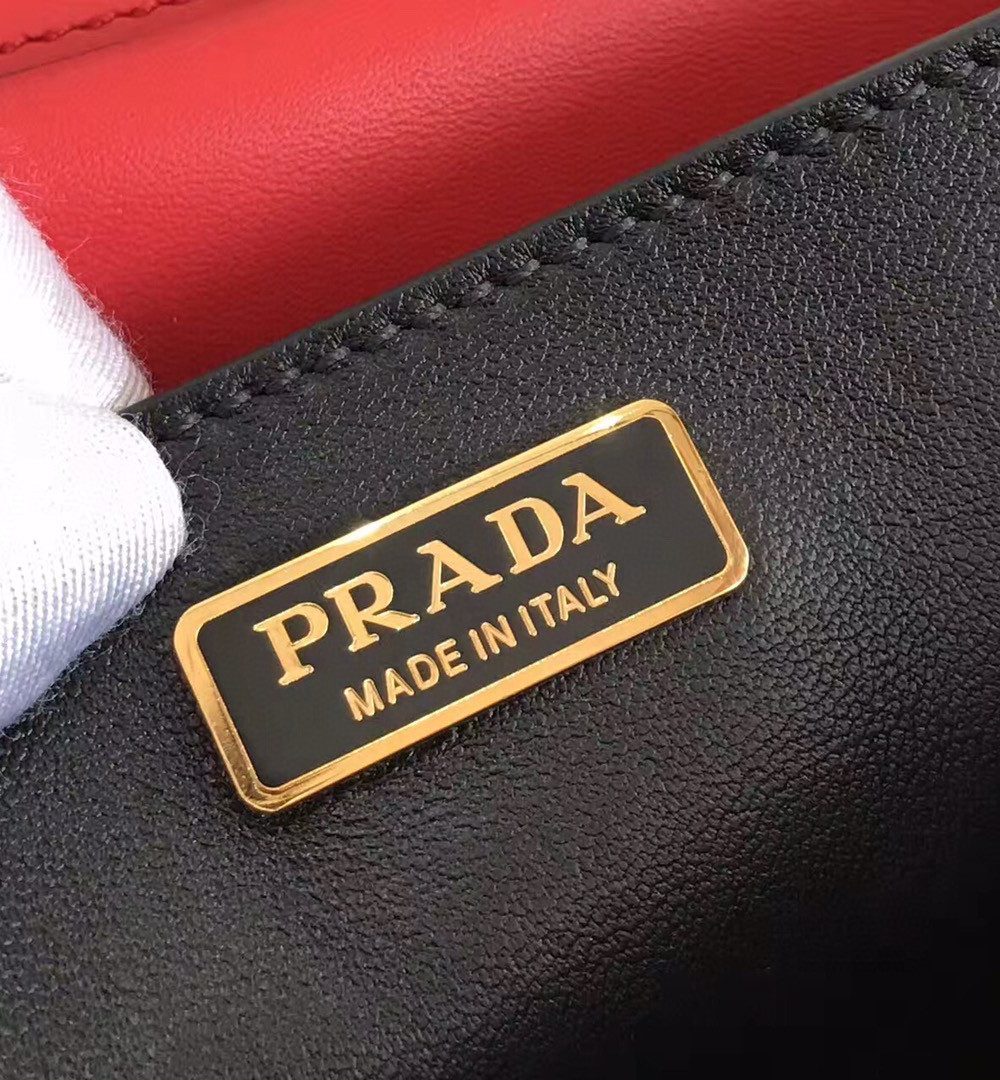 Prada Cahier Bag Red For Women, Women's Bags 7.9in/20cm