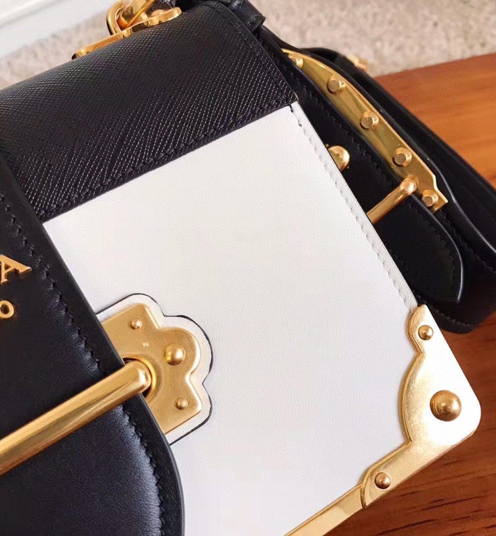 Prada Cahier Bag White For Women, Women's Bags 7.9in/20cm