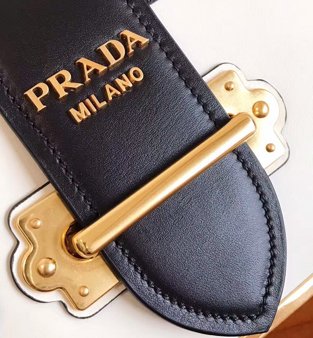 Prada Cahier Bag White For Women, Women's Bags 7.9in/20cm