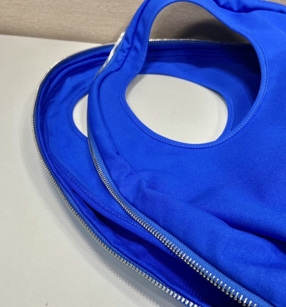 Prada Canvas Hobo Bag Blue For Women, Women's Bags 25.6in/65cm 2VY005_010_F0215_V_OLO