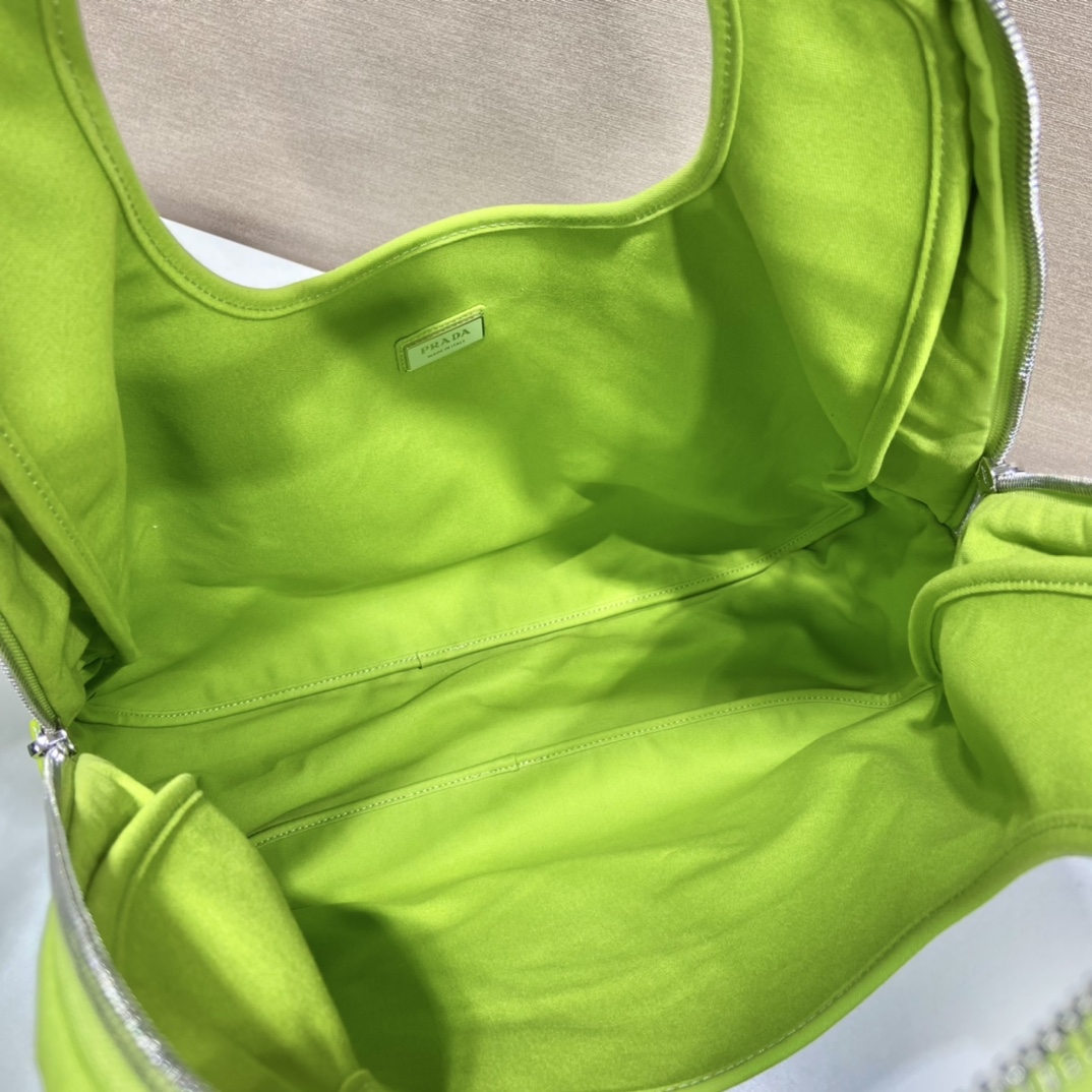 Prada Canvas Hobo Bag Yellow For Women, Women's Bags 25.6in/65cm - Image 5