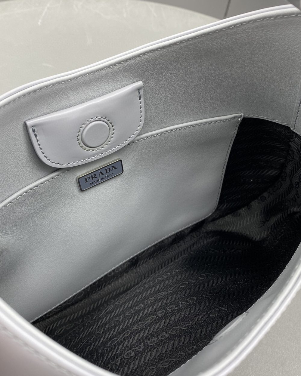 Prada Cleo Brushed Shoulder Bag Jade Green For Women, Women's Bags 11.8in/30cm