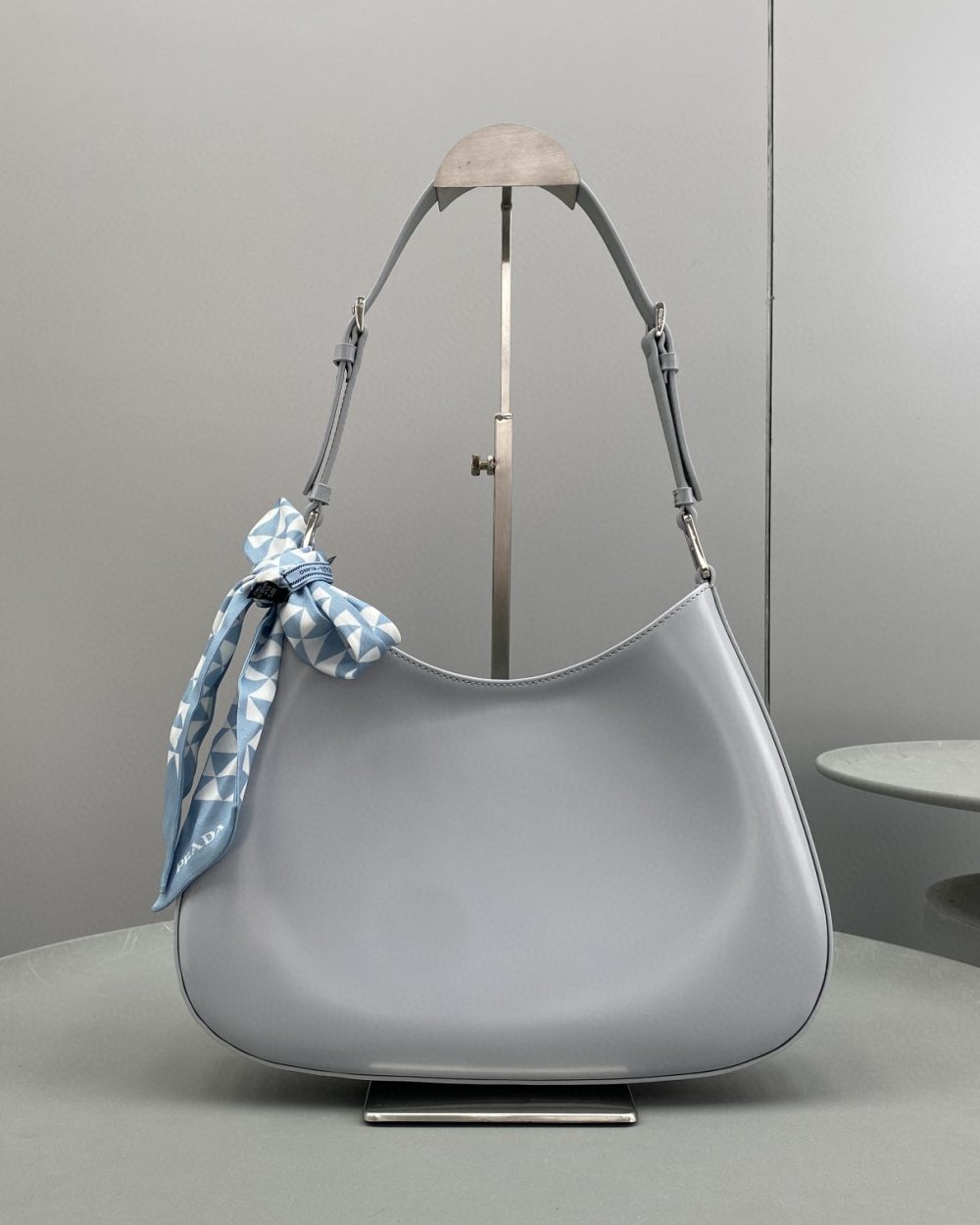 Prada Cleo Brushed Shoulder Bag Jade Green For Women, Women's Bags 11.8in/30cm