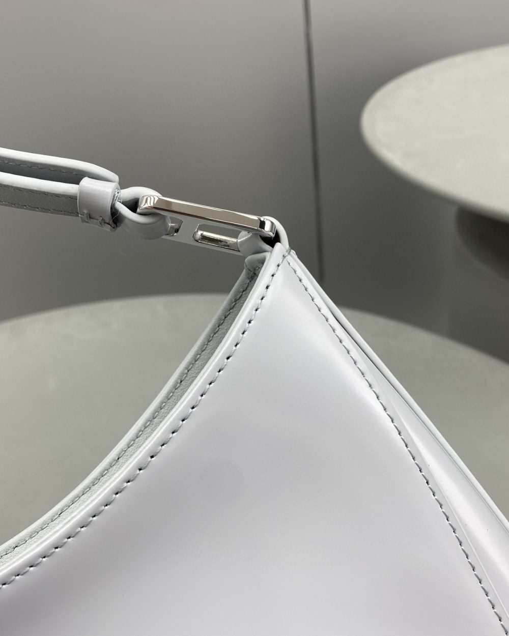 Prada Cleo Brushed Shoulder Bag Jade Green For Women, Women's Bags 11.8in/30cm