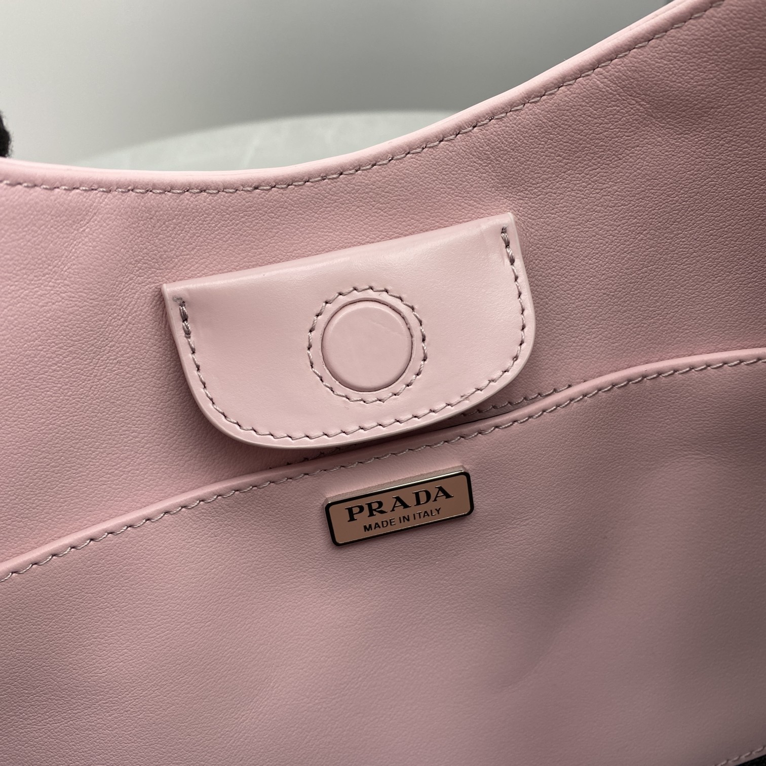 Prada Cleo Brushed Shoulder Bag Pink For Women, Women's Bags 11.8in/30cm - Image 7