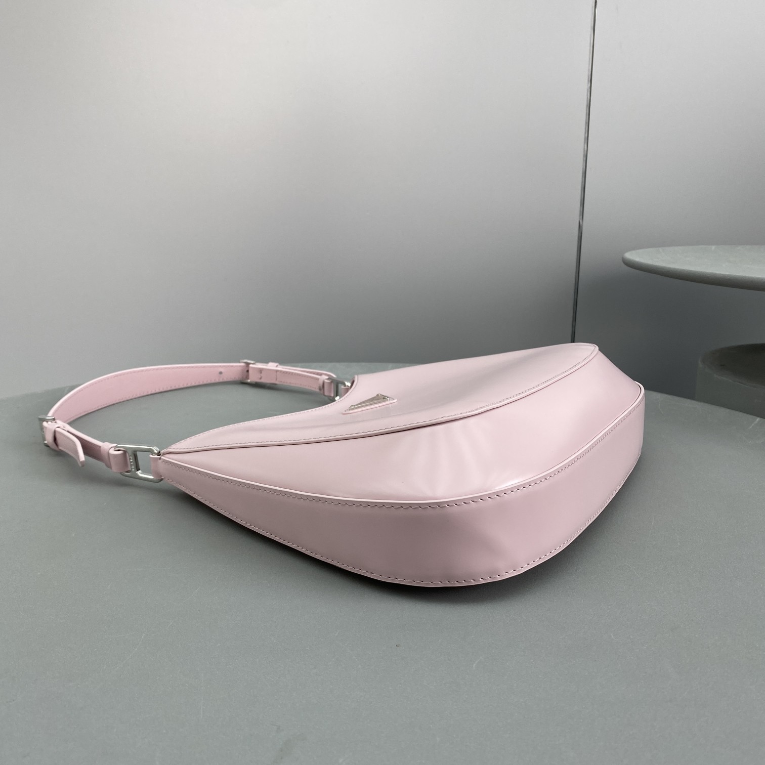 Prada Cleo Brushed Shoulder Bag Pink For Women, Women's Bags 11.8in/30cm - Image 4
