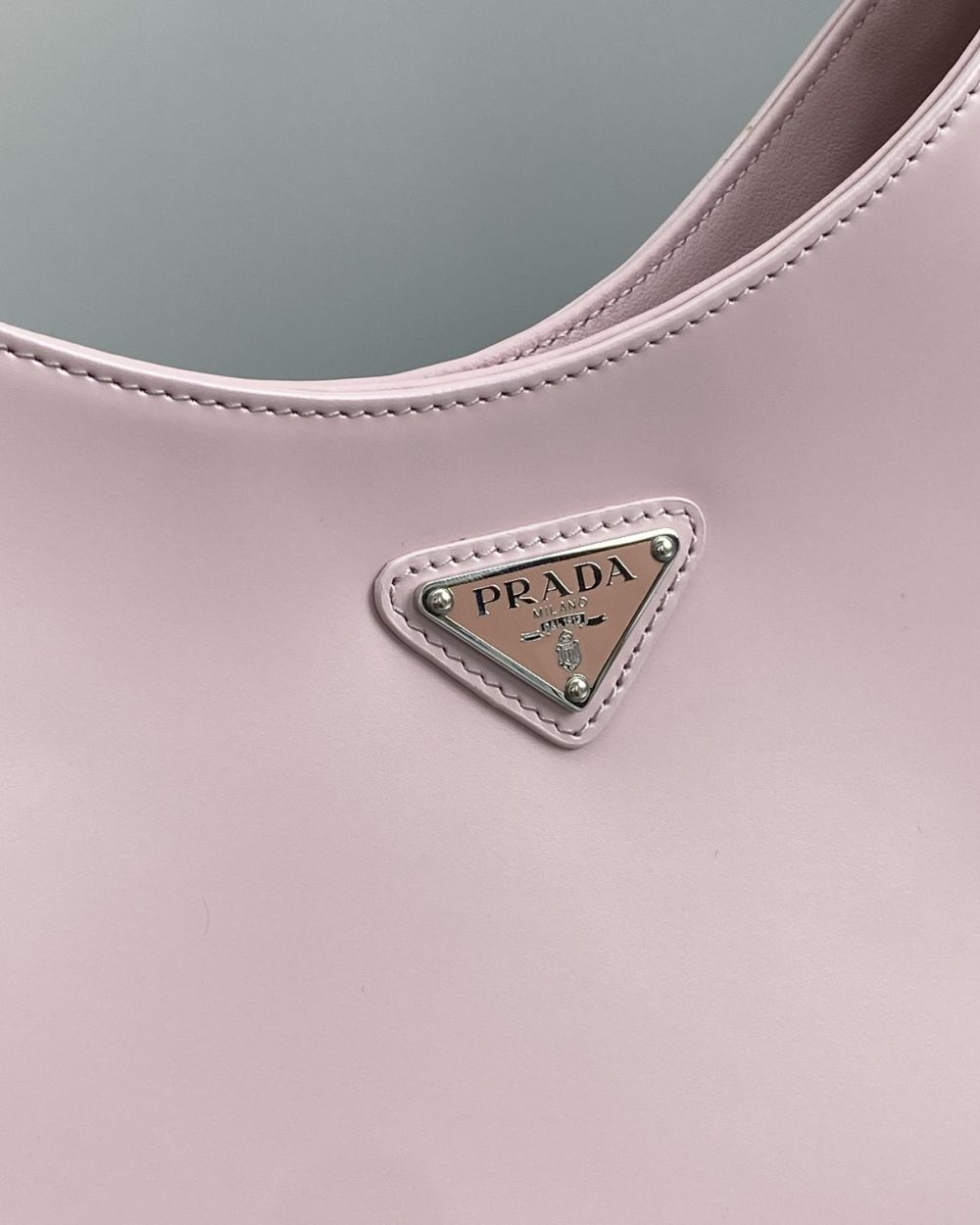 Prada Cleo Brushed Shoulder Bag Pink For Women, Women's Bags 11.8in/30cm