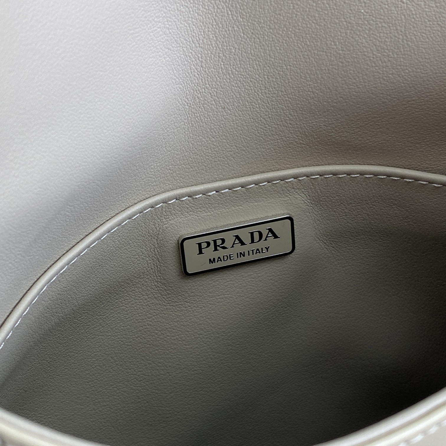 Prada Cleo Brushed Shoulder Bag With Flap Beige For Women, Women's Bags 9in/23cm - Image 5