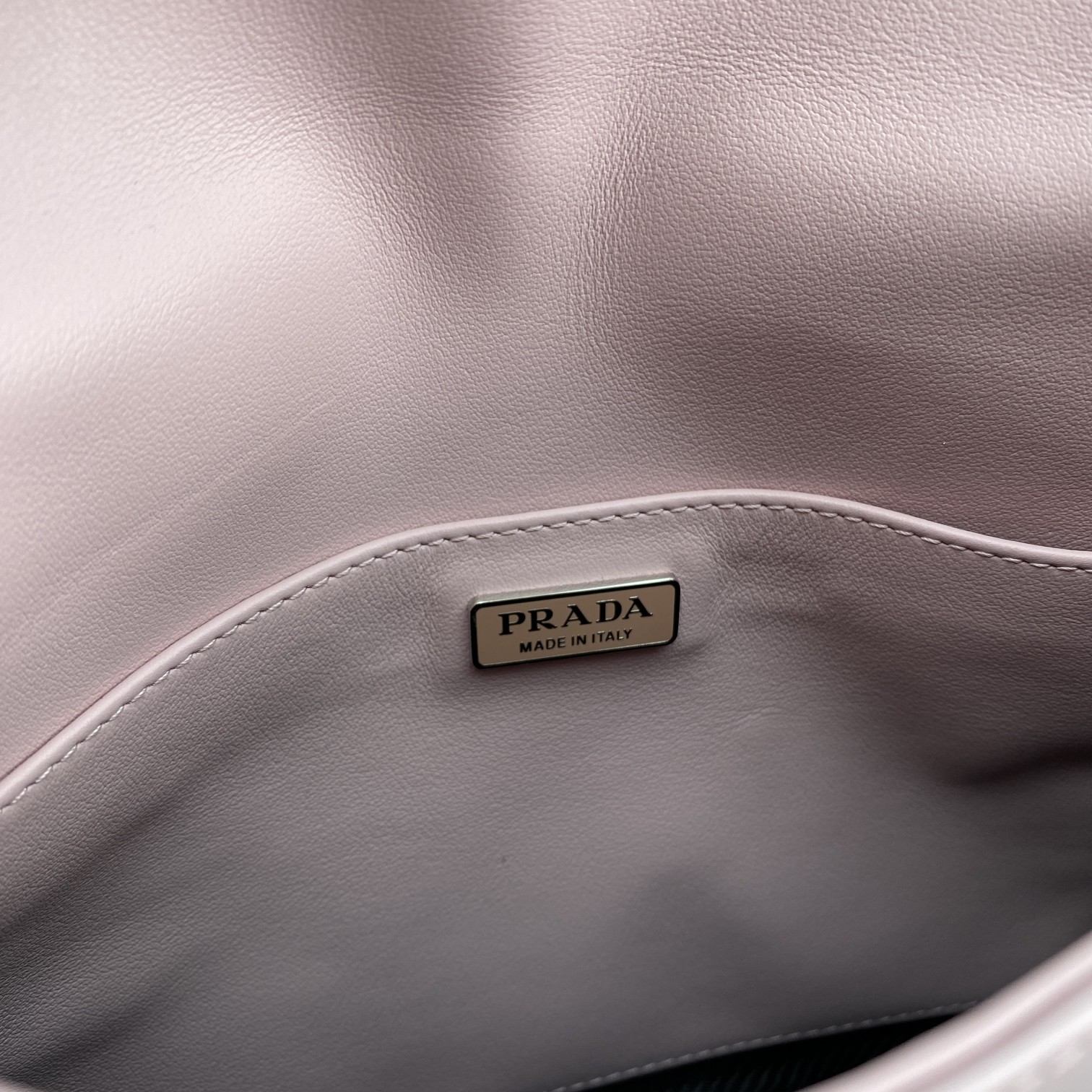 Prada Cleo Brushed Shoulder Bag With Flap Pink For Women, Women's Bags 9in/23cm - Image 7