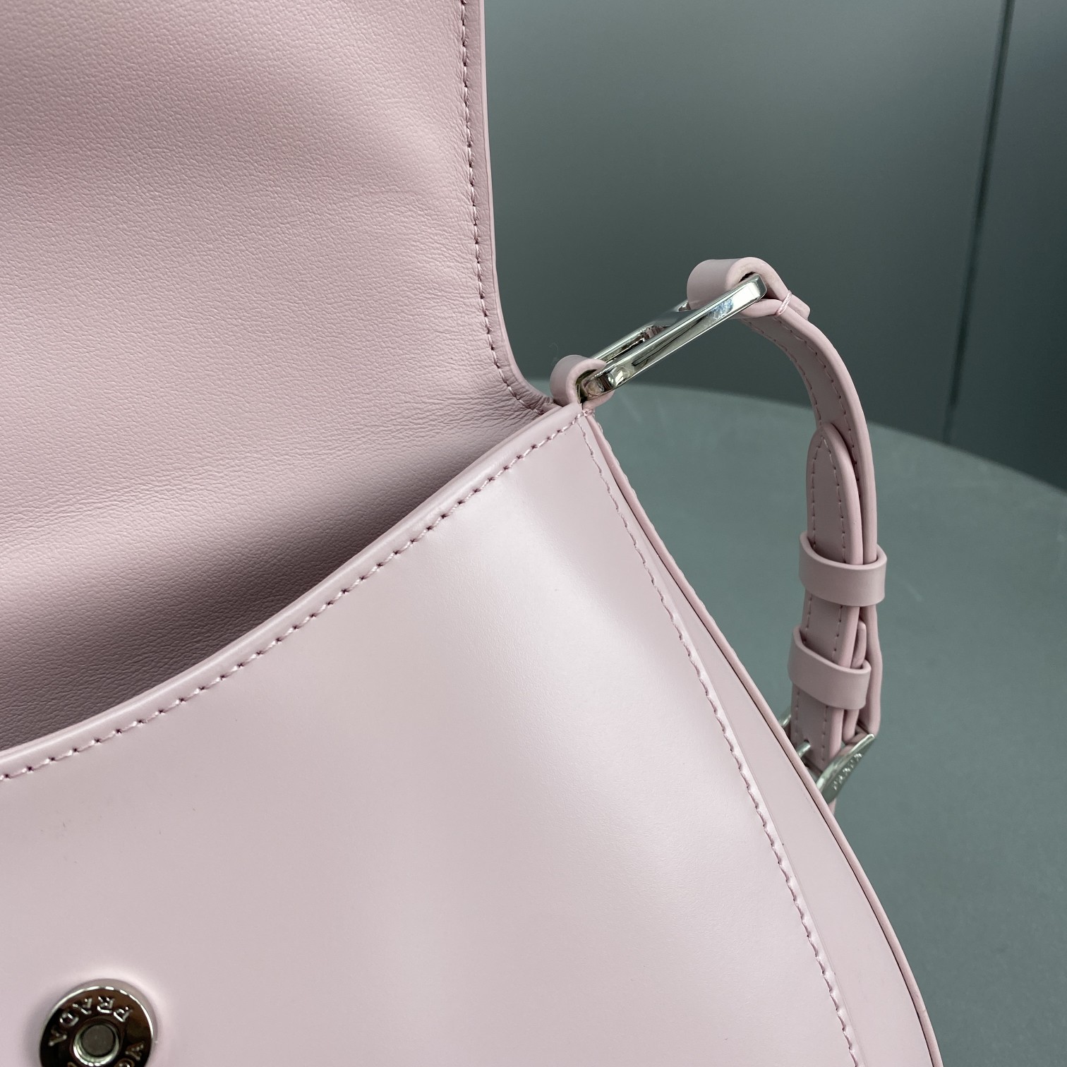 Prada Cleo Brushed Shoulder Bag With Flap Pink For Women, Women's Bags 9in/23cm - Image 5