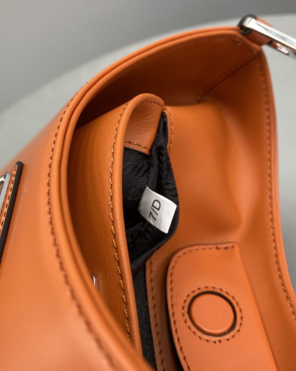 Prada Cleo Brushed Shoulder Bag Yellow For Women, Women's Bags 11.8in/30cm