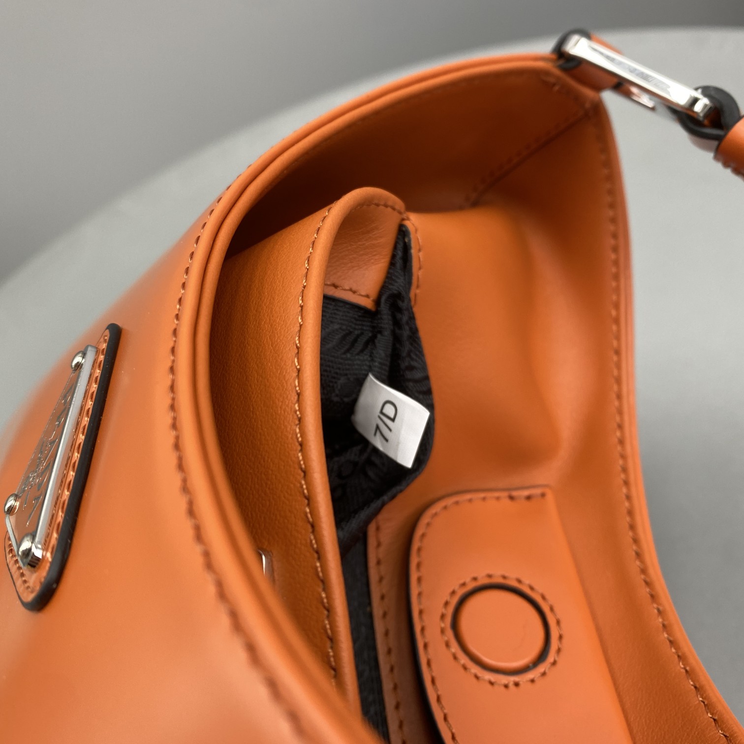 Prada Cleo Brushed Shoulder Bag Yellow For Women, Women's Bags 11.8in/30cm - Image 8