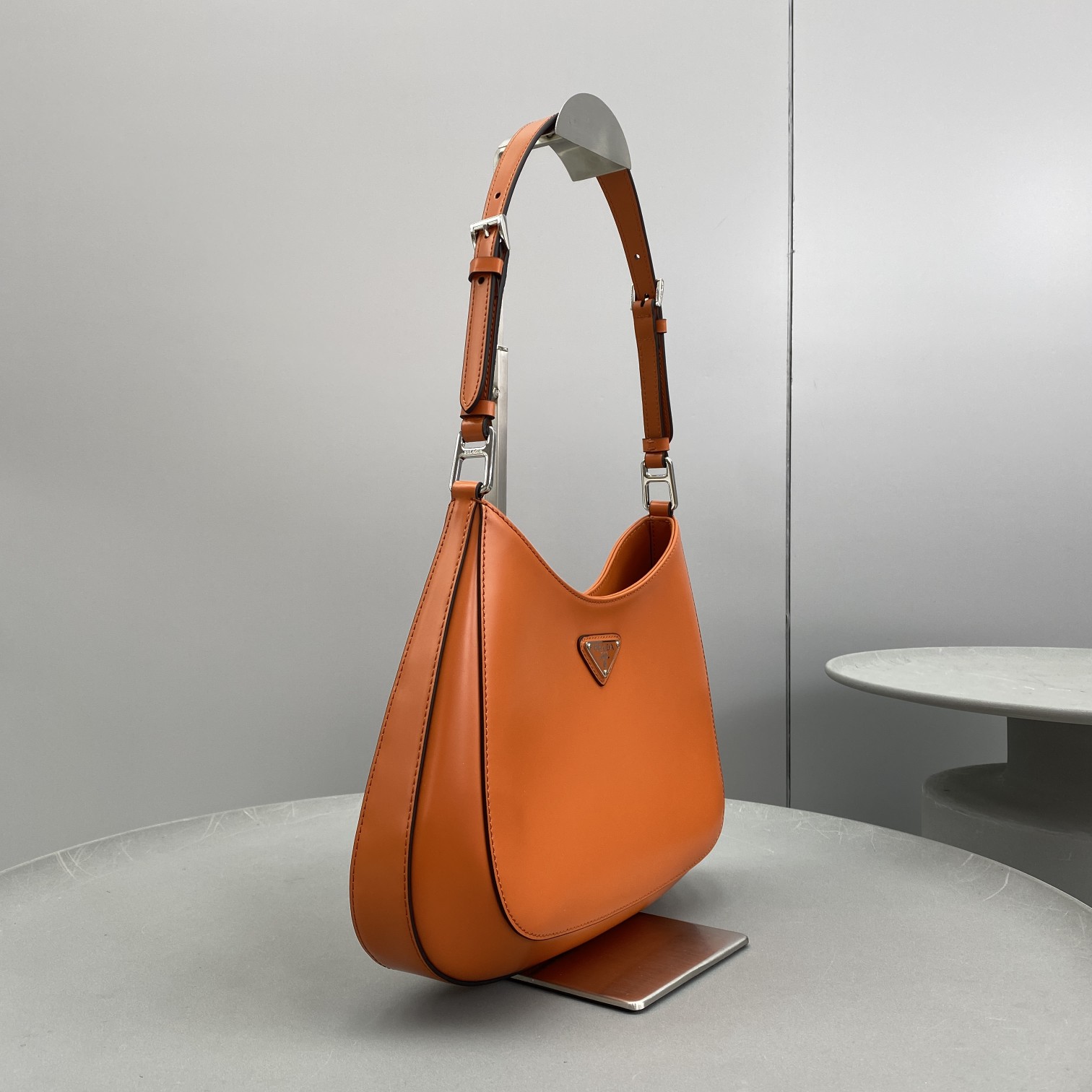 Prada Cleo Brushed Shoulder Bag Yellow For Women, Women's Bags 11.8in/30cm - Image 11