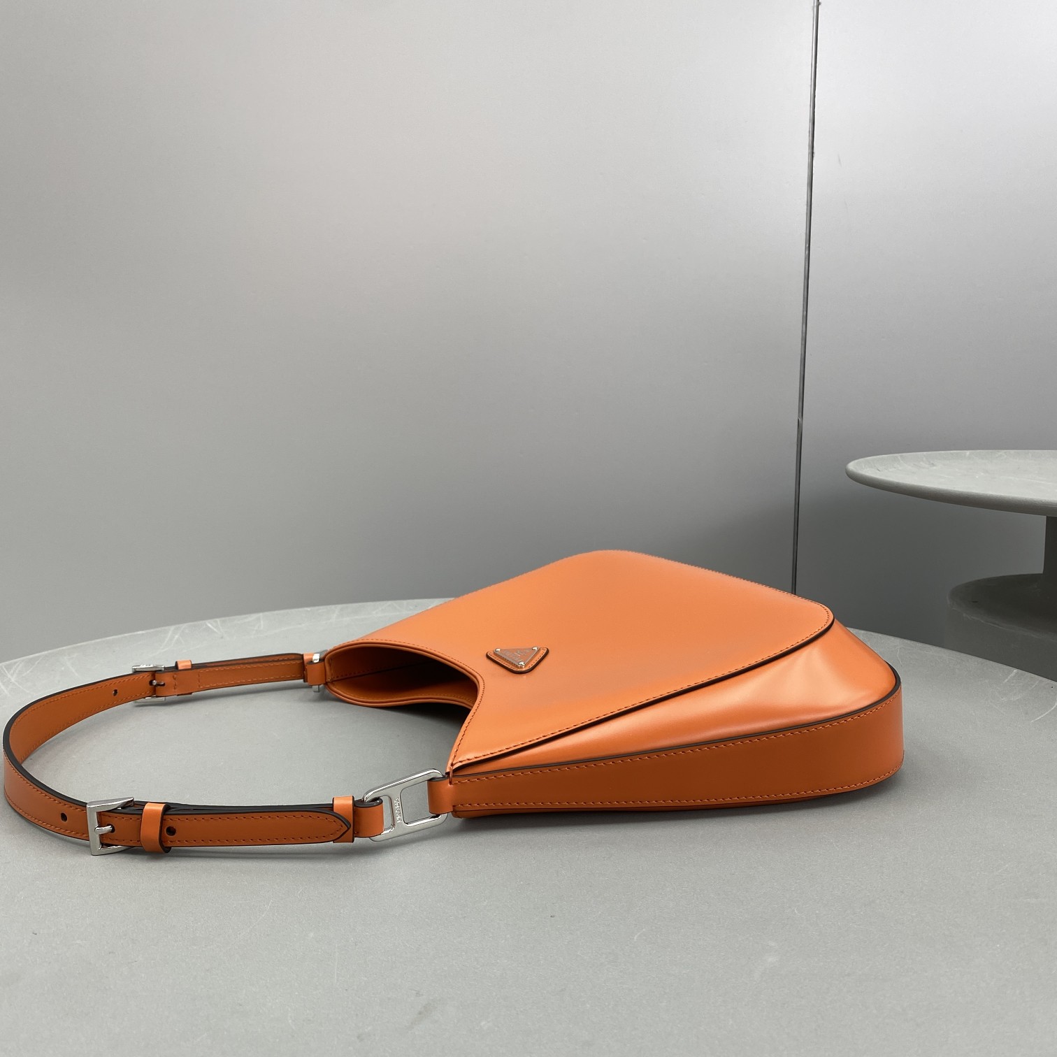 Prada Cleo Brushed Shoulder Bag Yellow For Women, Women's Bags 11.8in/30cm - Image 9