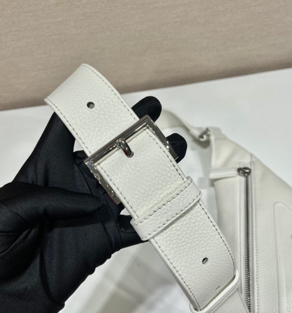 Prada Cross Bag White For Women, Women's Bags 12.6in/32cm 2VZ098_2BBE_F0K74_V_OLO