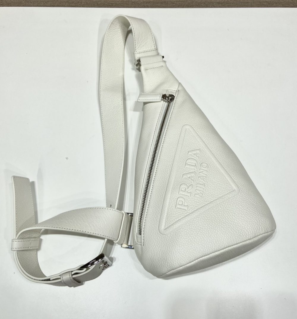 Prada Cross Bag White For Women, Women's Bags 12.6in/32cm 2VZ098_2BBE_F0K74_V_OLO