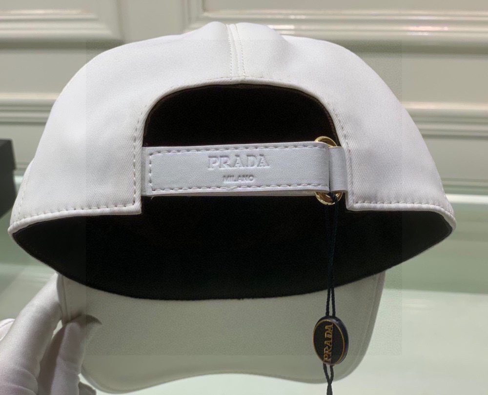 Prada Denim Baseball Cap White Prada Cap