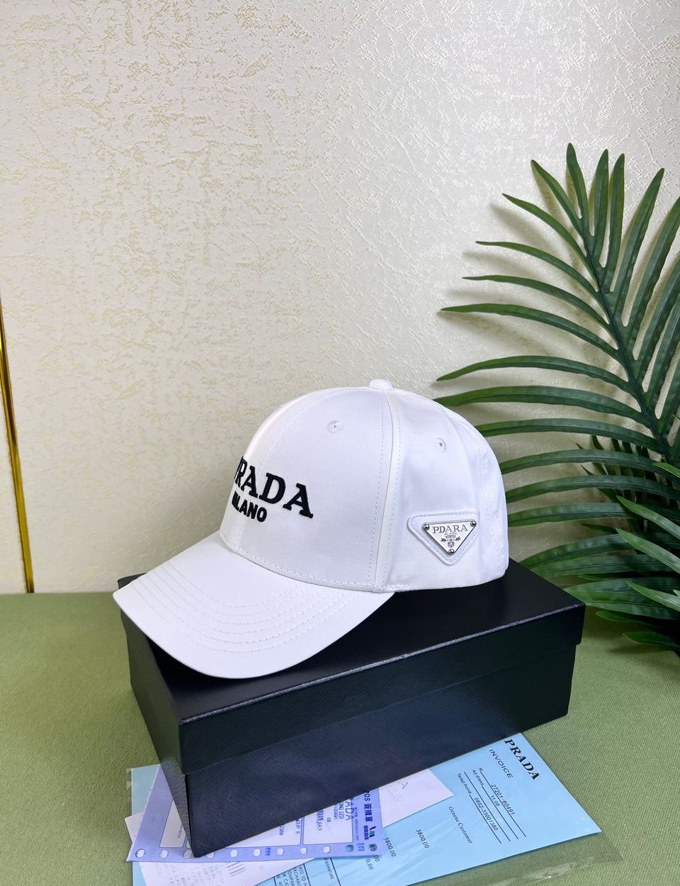 Prada Denim Baseball Cap White Prada Cap
