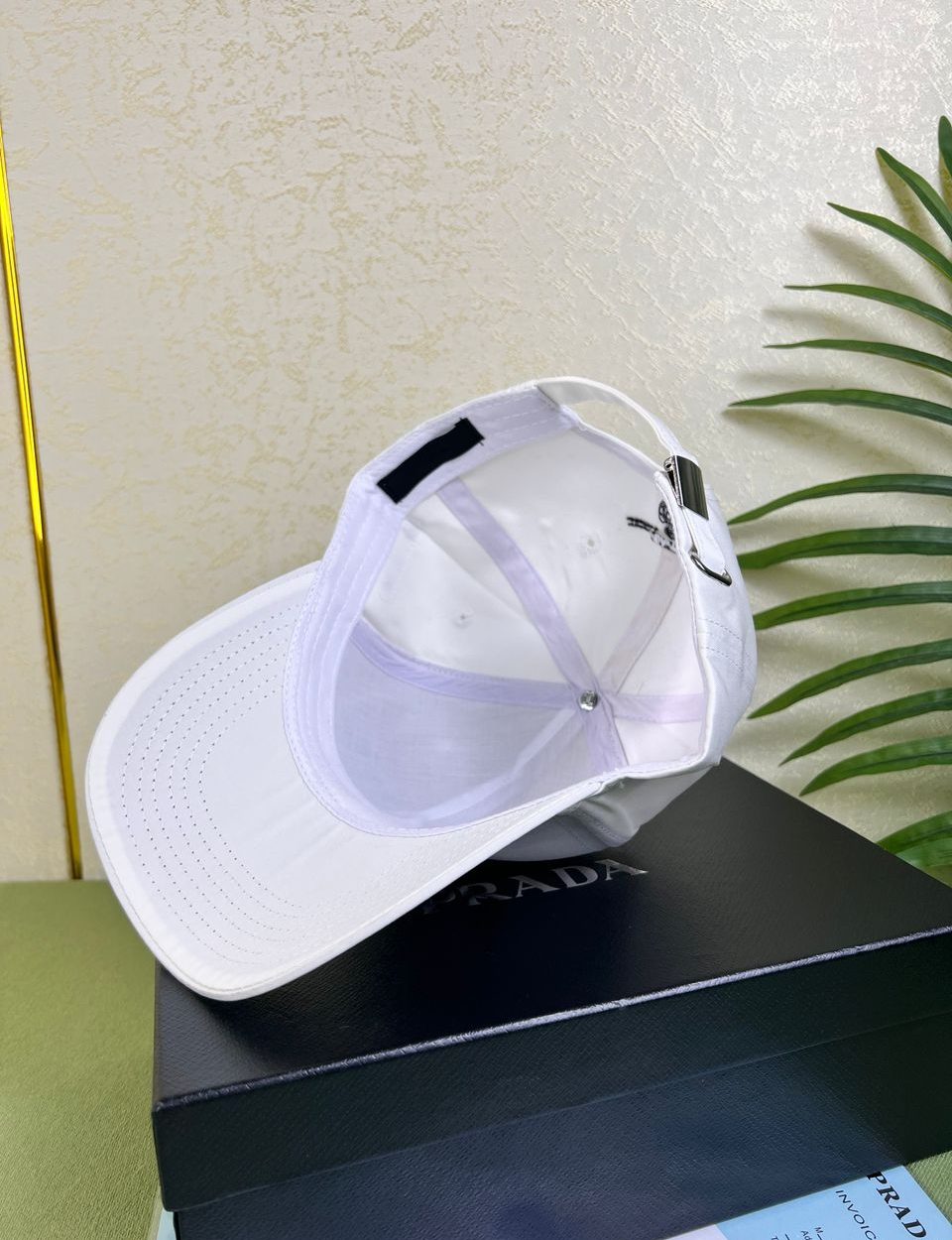 Prada Denim Baseball Cap White Prada Cap