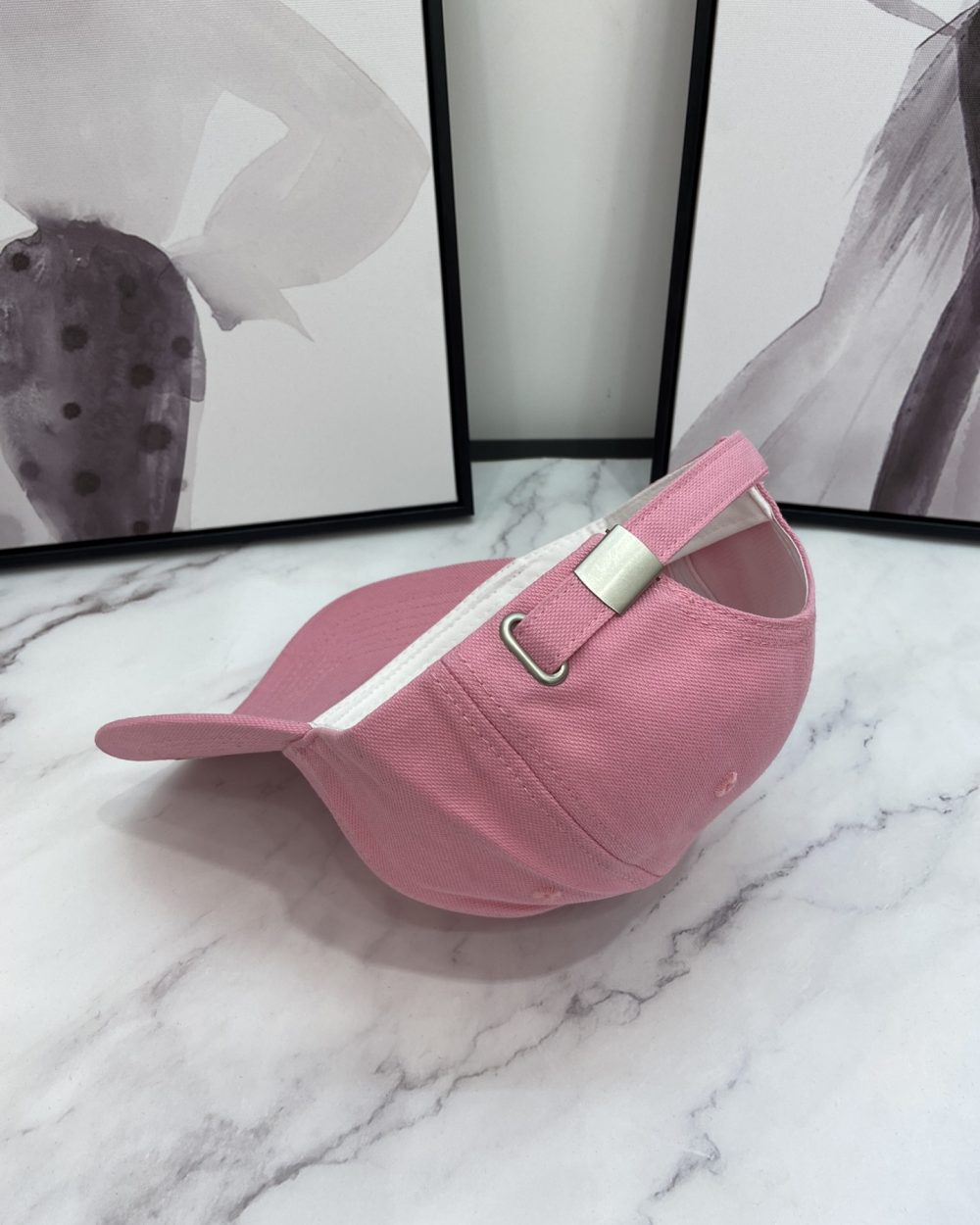 Prada Drill Baseball Cap Pink Prada Cap