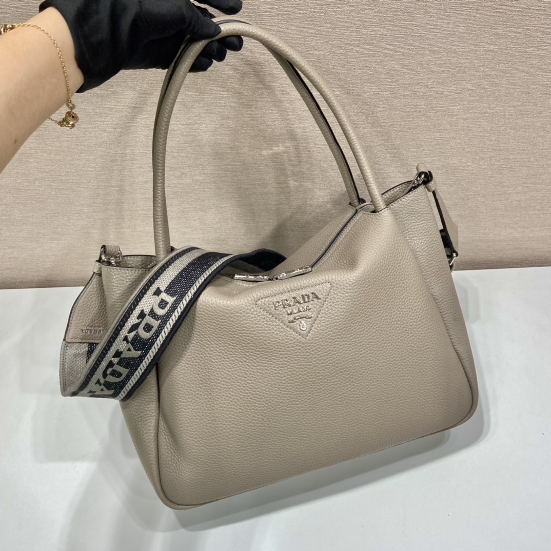 Prada Large Handbag Beige For Women, Women's Bags 9in/23cm - Image 2