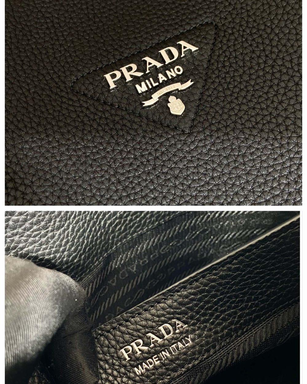 Prada Large Handbag Black For Women, Women's Bags 9in/23cm