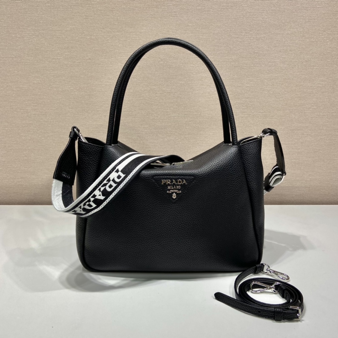 Prada Large Handbag Black For Women, Women's Bags 9in/23cm