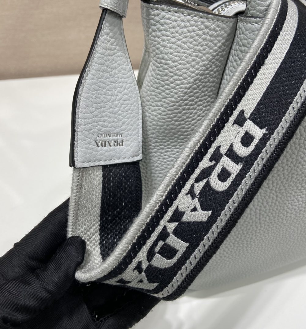 Prada Large Handbag Grey For Women, Women's Bags 9in/23cm